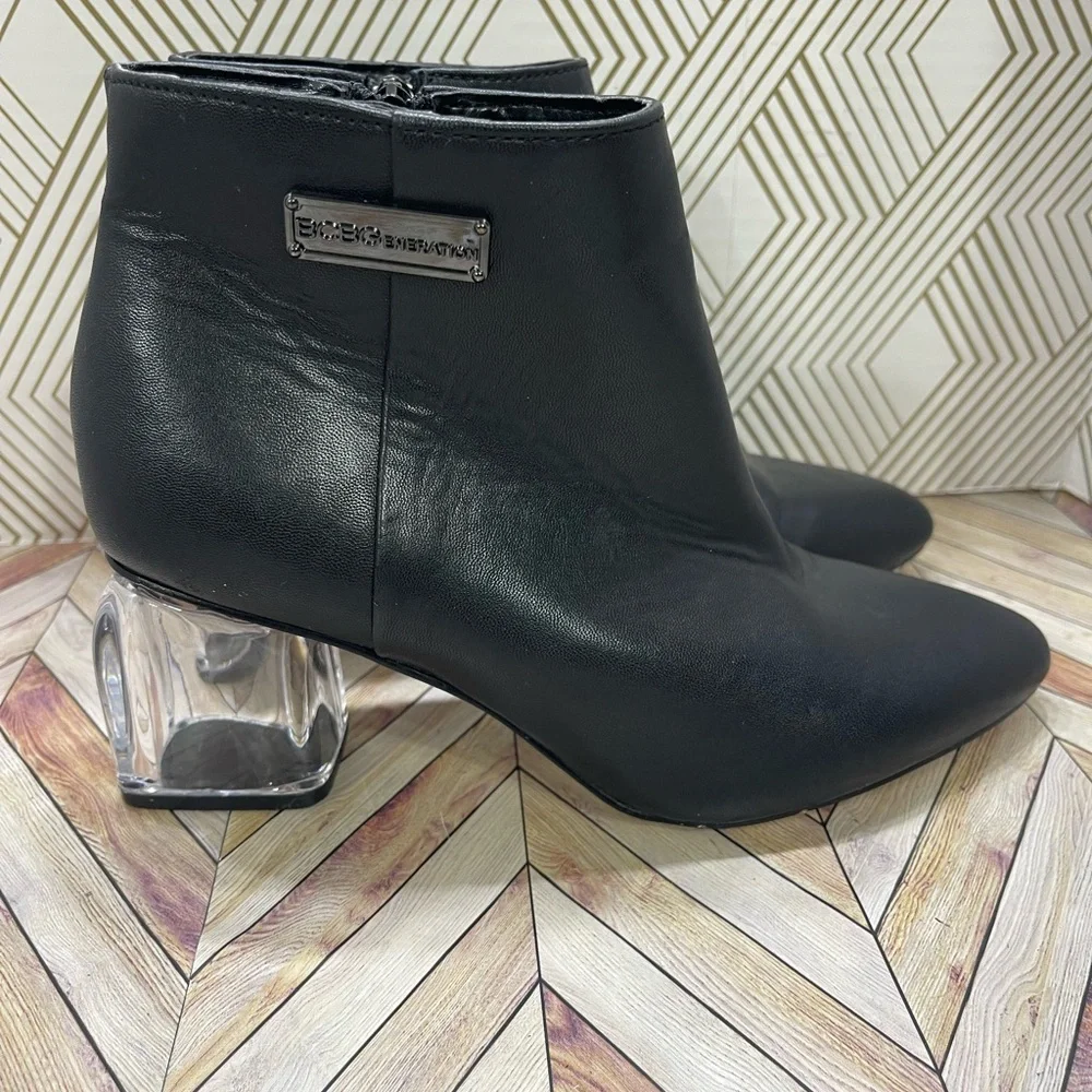 BCBG Generation Ankle boots black color‎ with crystal heels SB2